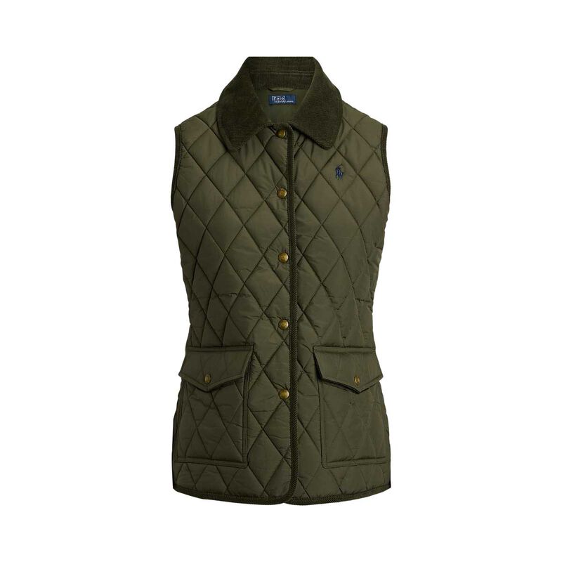 Polo Ralph Lauren Corduroy Trim Quilted Vest image number 2